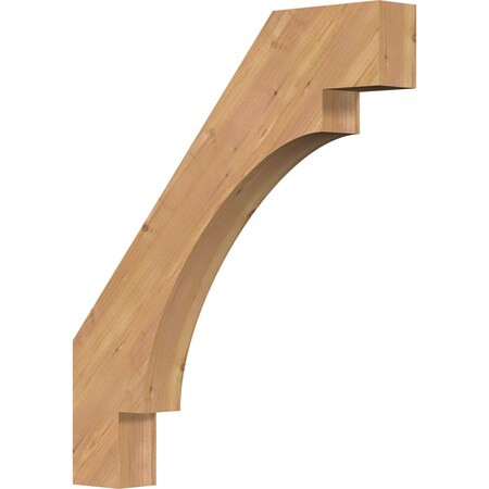 Ekena Millwork 3 1/2"W x 26"D x 30"H Merced Smooth Knee Brace, Western Red Cedar BRC04X26X30MRC00SWR